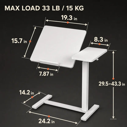 Workstation tabletop carrying a full working load